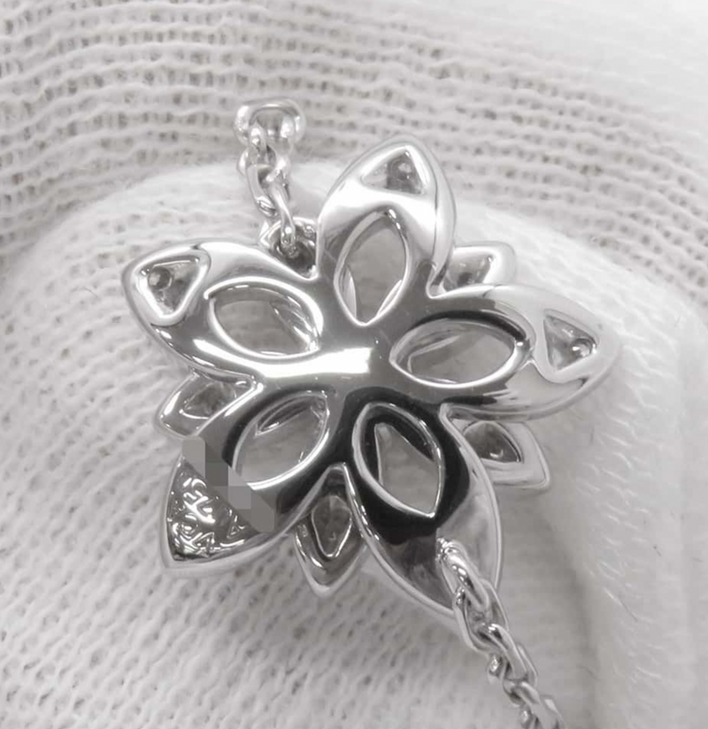 Van Cleef & Arpels White Gold Lotus Bracelet