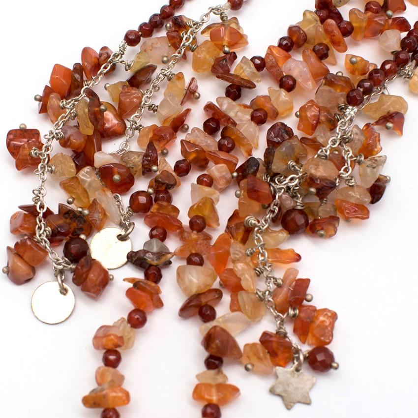 Bespoke Brown Crystal Double-layered Necklace