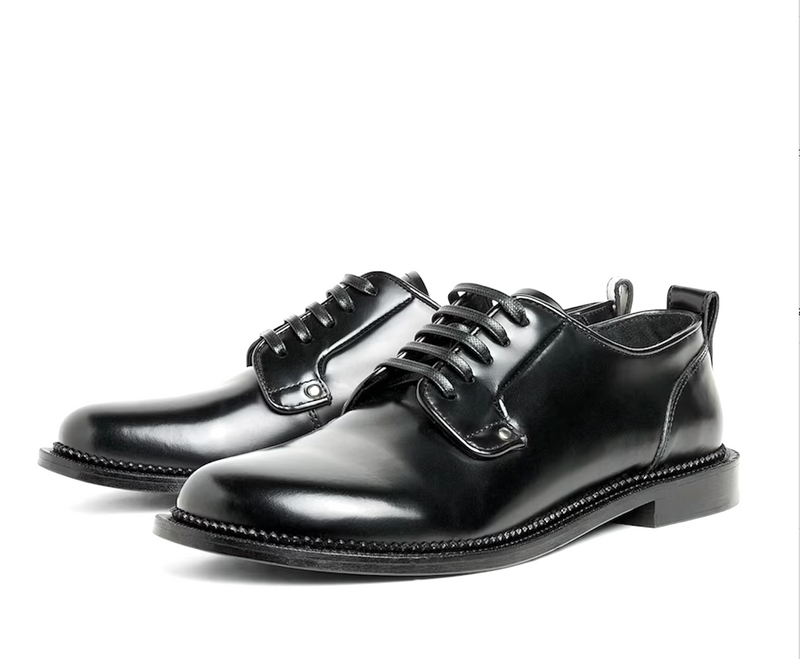 AMI Paris Leather Anatomical Derby Shoes