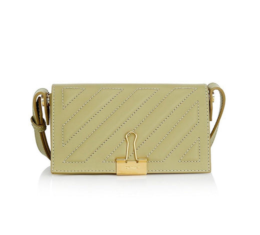 Off White Khaki 21 Crossbody Bag