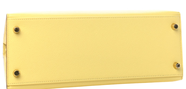 Hermès Kelly 28 Epsom Sellier Jaune Poussin