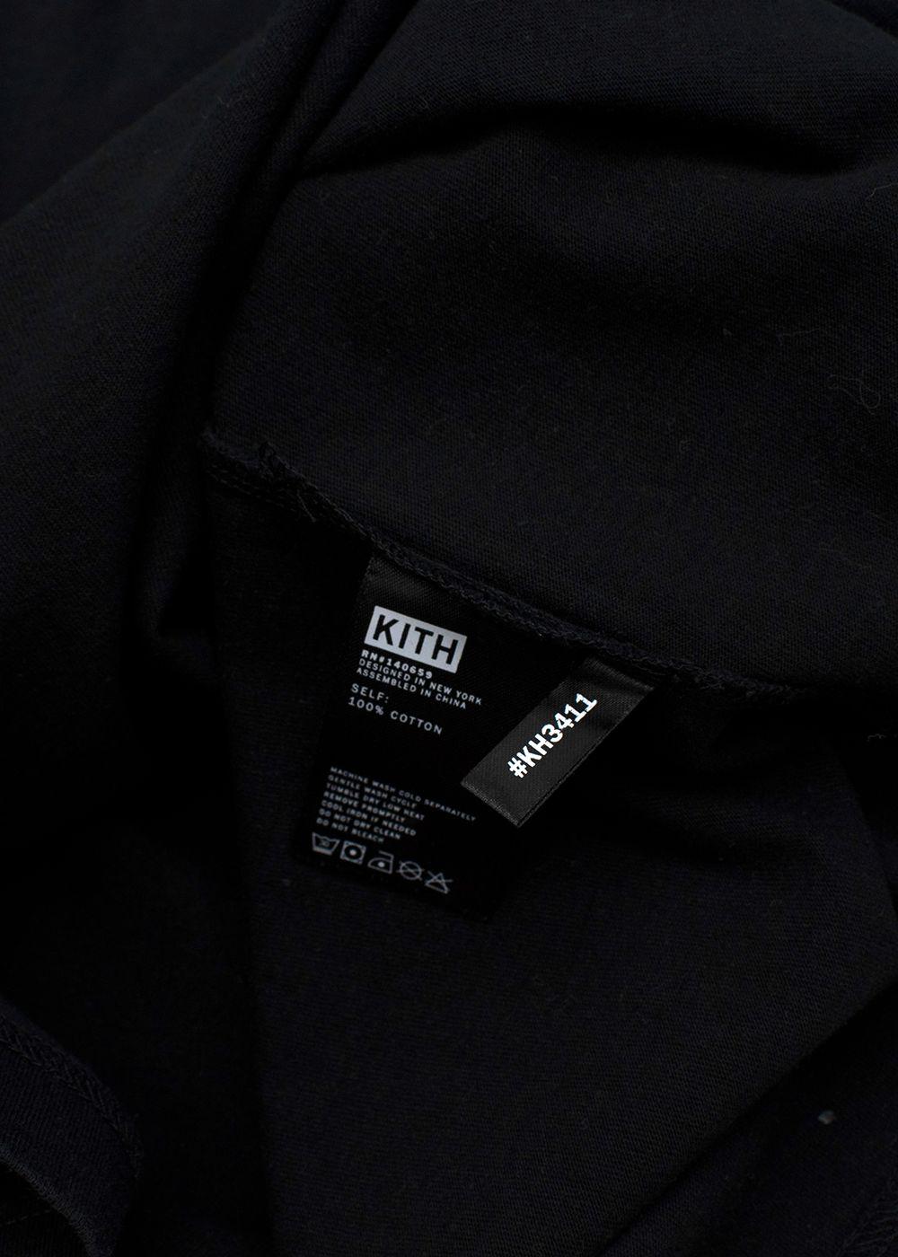 Coloured Logo Printed Black Cotton Long Sleeve T-shirt