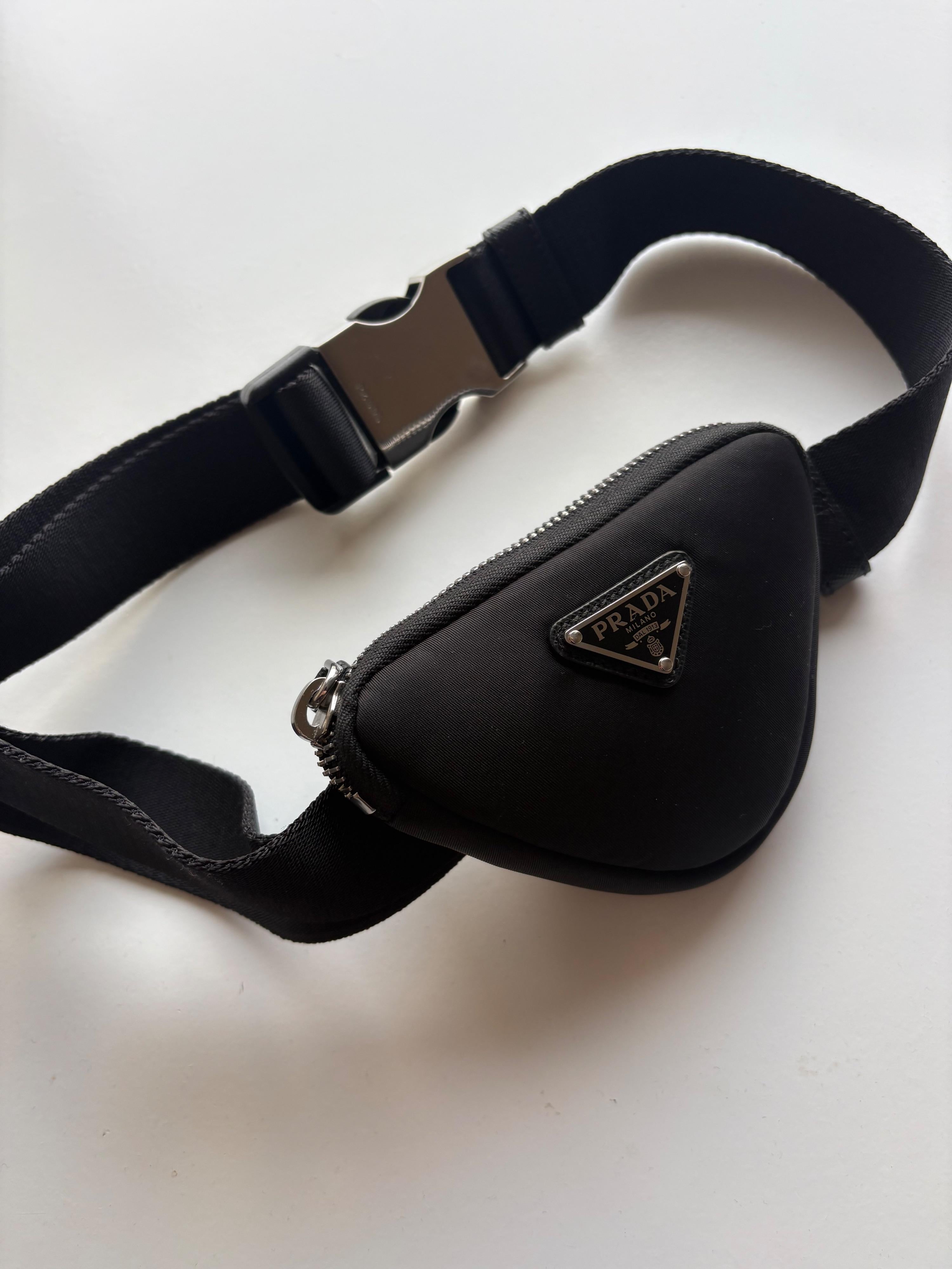 Prada Black Nylon Belt Bag