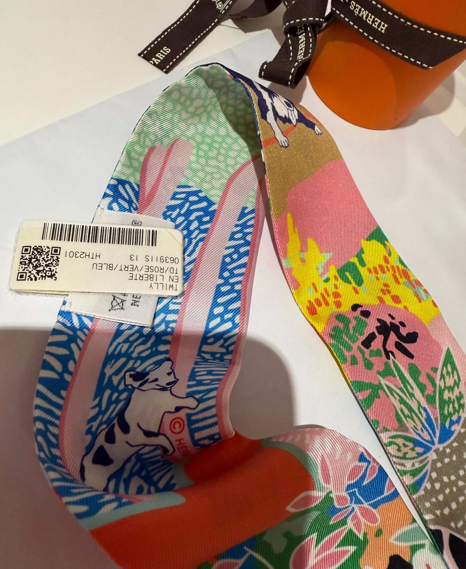 Hermes En Liberte Silk Twilly