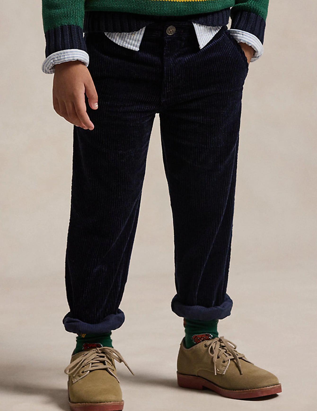 Polo Ralph Lauren Navy Cord Trousers