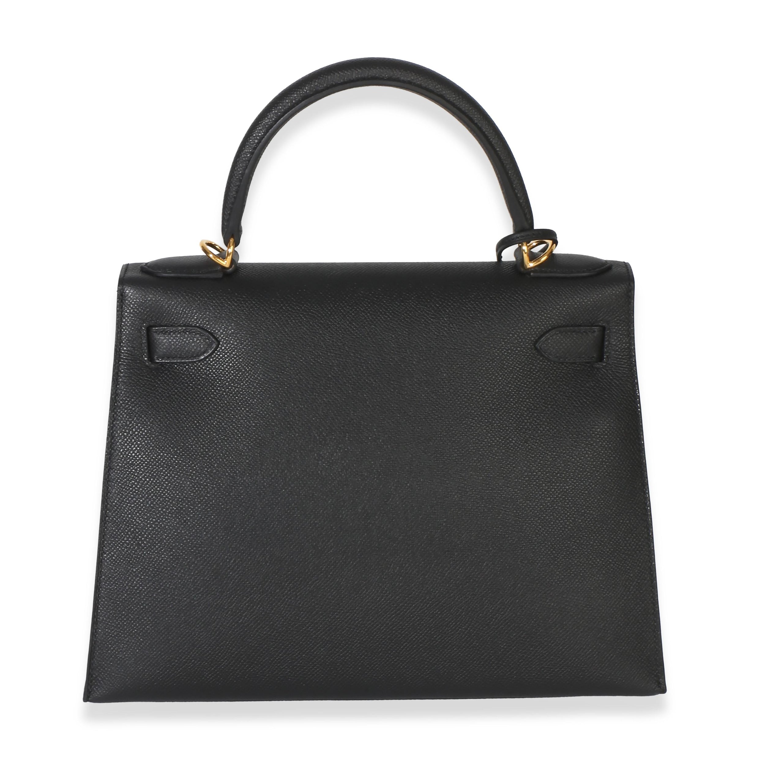 Hermès Black Epsom Sellier Kelly 28 PHW