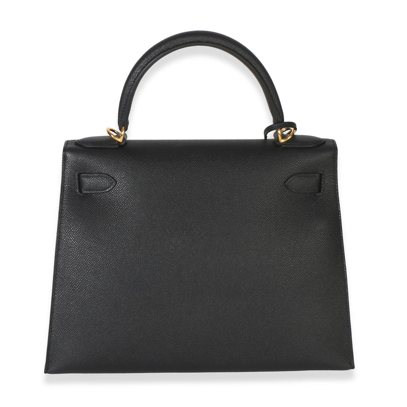 Hermès Black Epsom Sellier Kelly 28 PHW