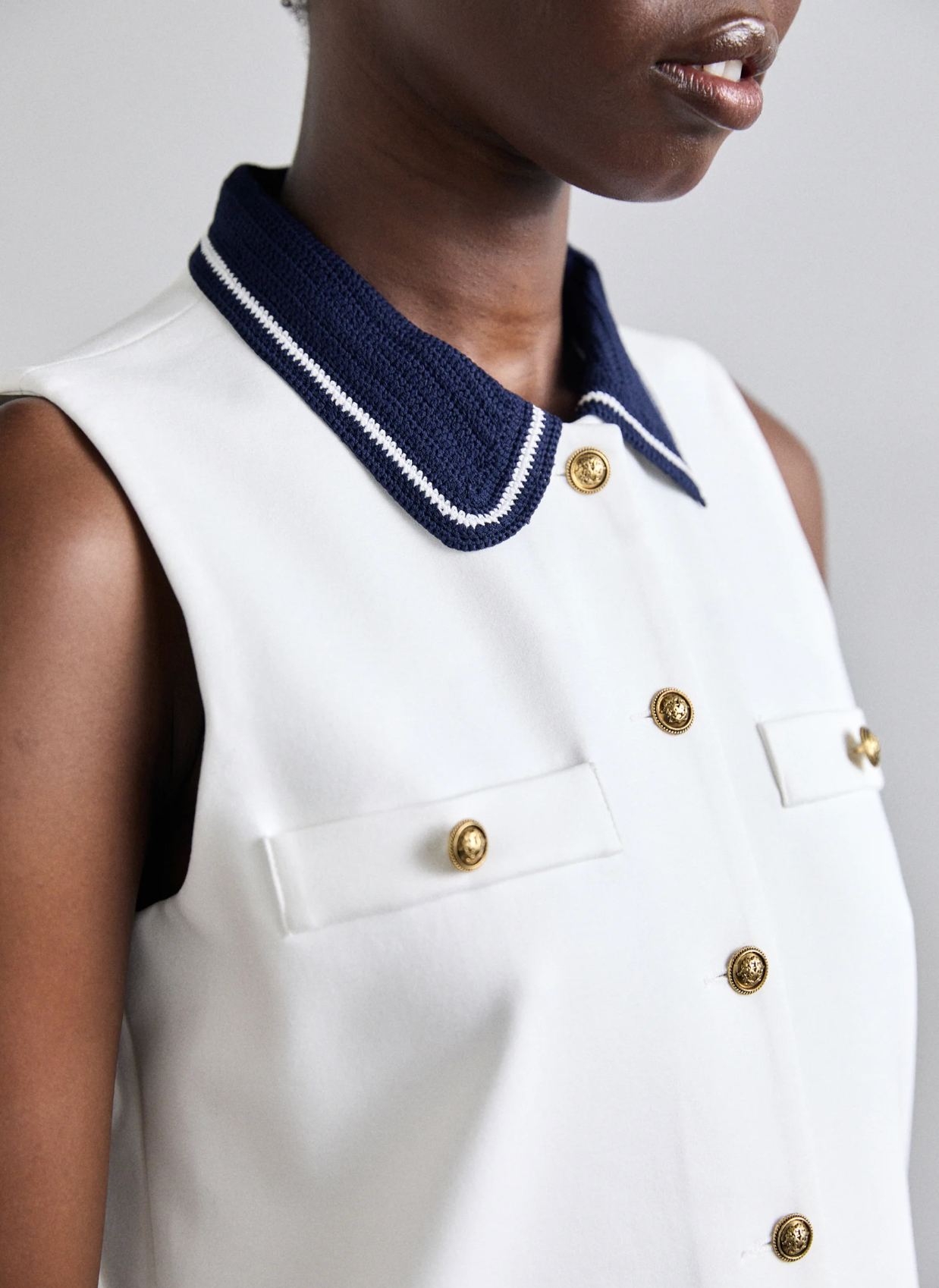 Sandro Collared Mini Dress
