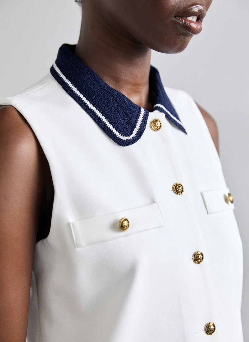 Sandro Collared Mini Dress