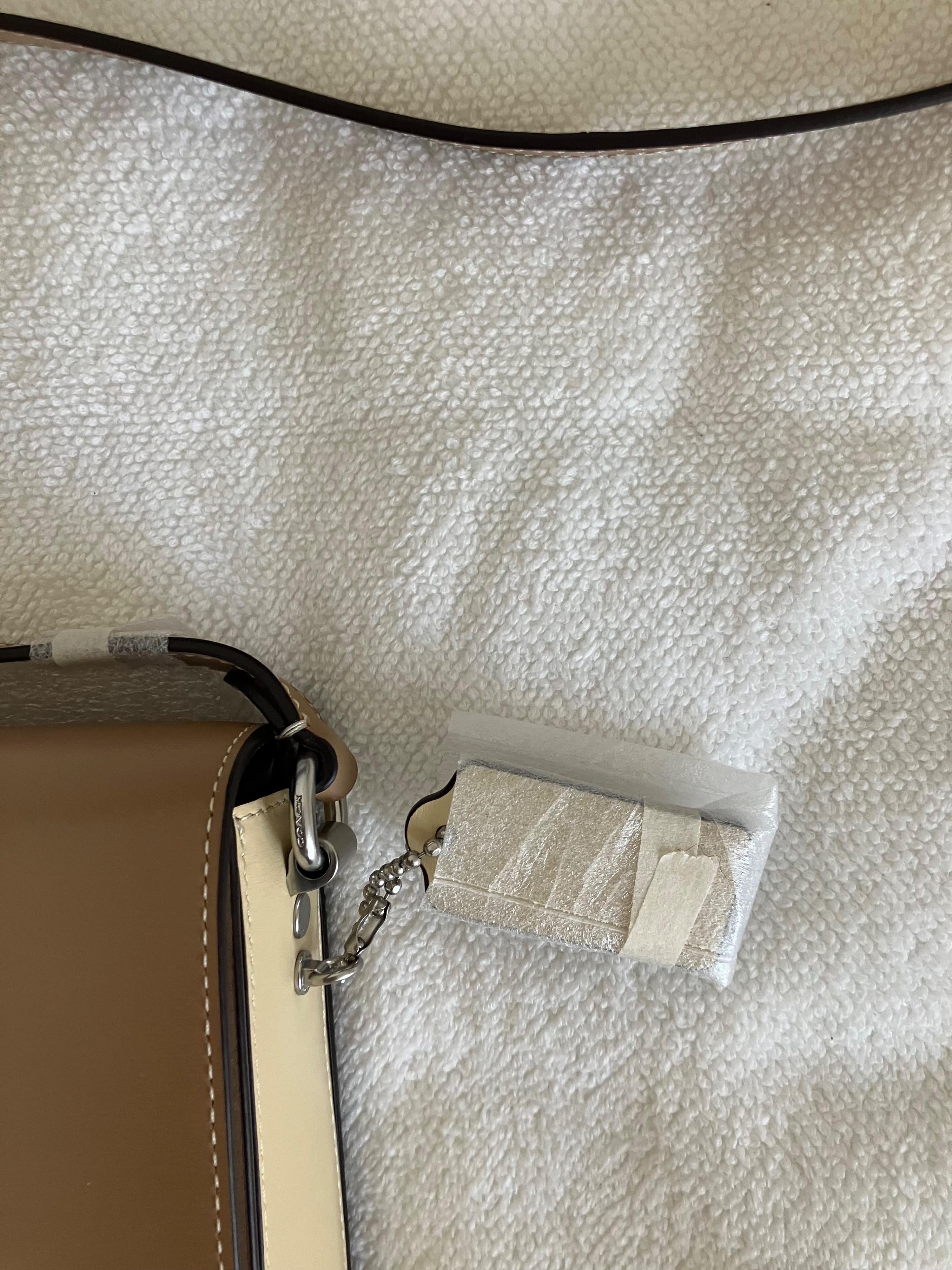 Coach Taupe Hutton Saddle bag