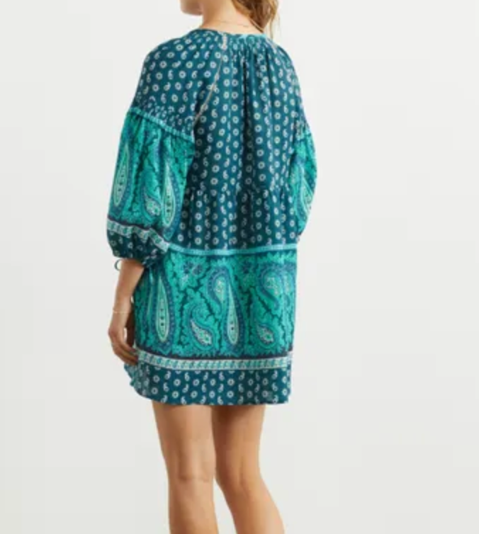 Boteh Linen Elba Mini Dress