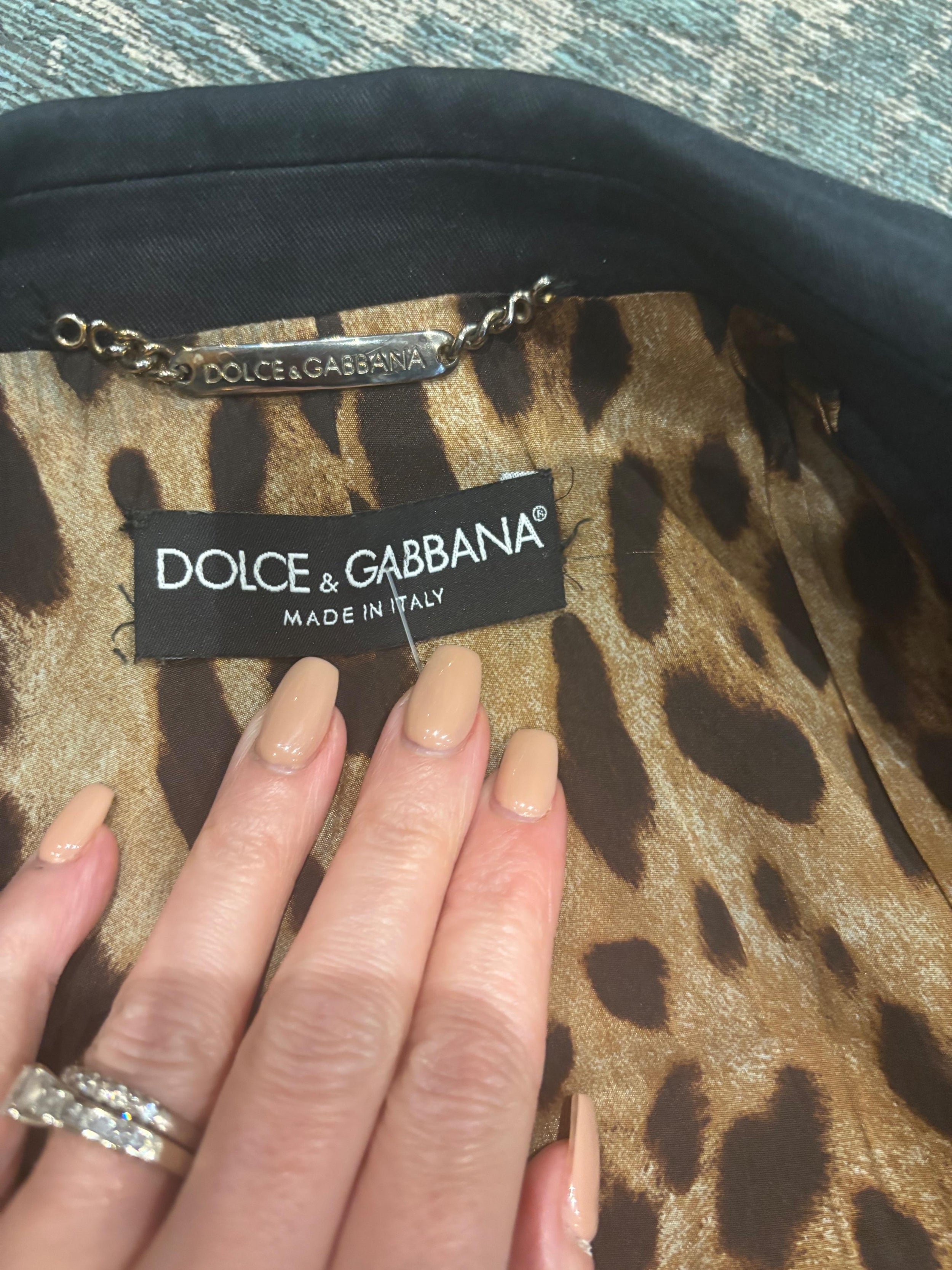 Dolce & Gabbana Black Single Breasted Blazer