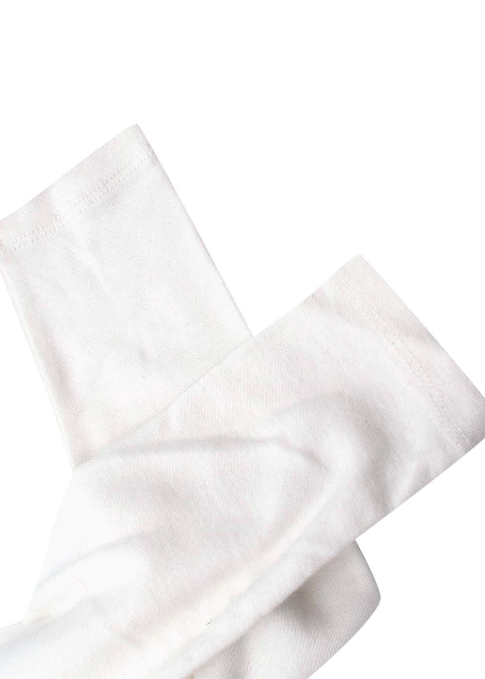 White Cotton Turtle Neck Jumper