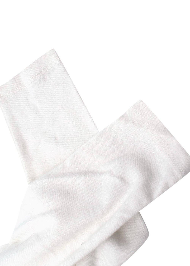 White Cotton Turtle Neck Jumper
