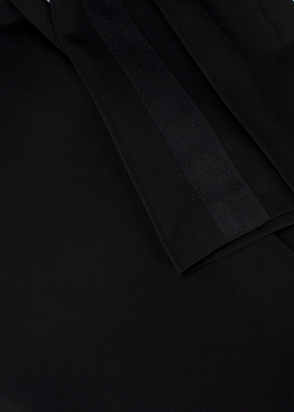 Loewe Black Satin Tailored Trousers