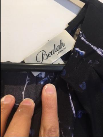 Beulah Jade Linear Floral Gown