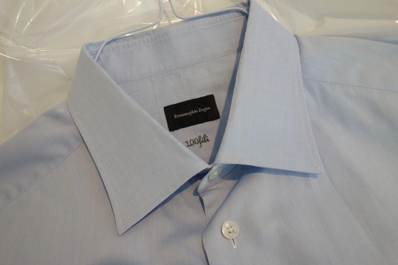 light blue cotton dress shirt