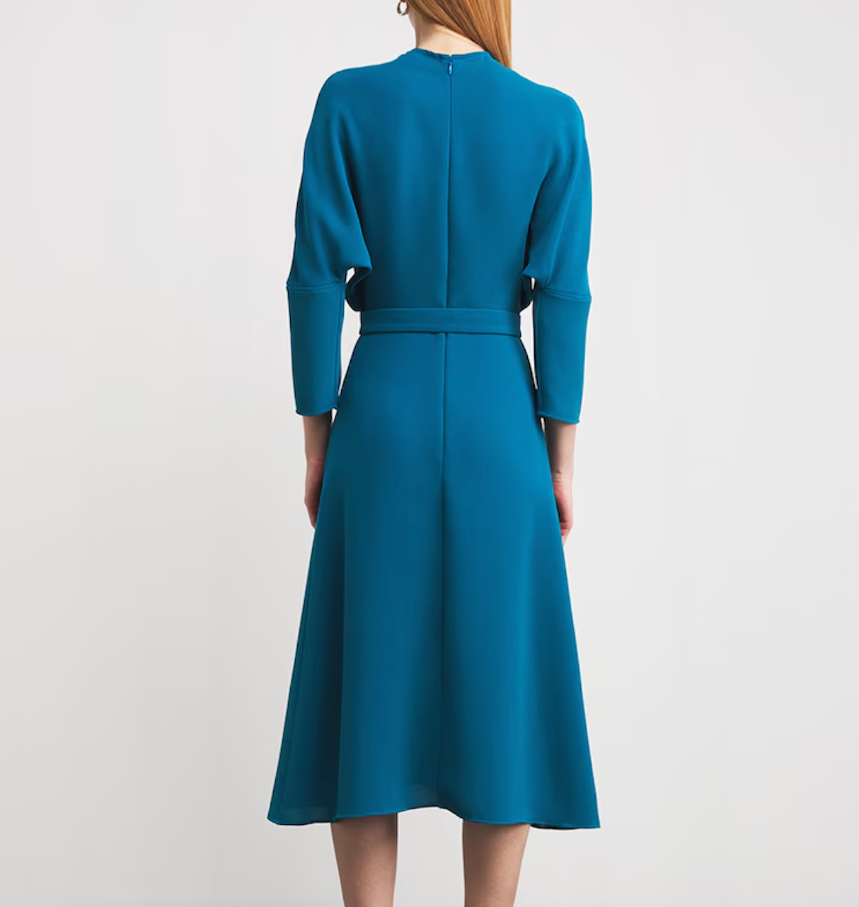 Edeline Lee Jacquard Belted Anna Midi Dress