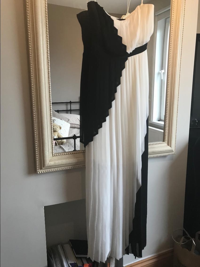 Paul Smith Black Label Pleated Chiffon Gown