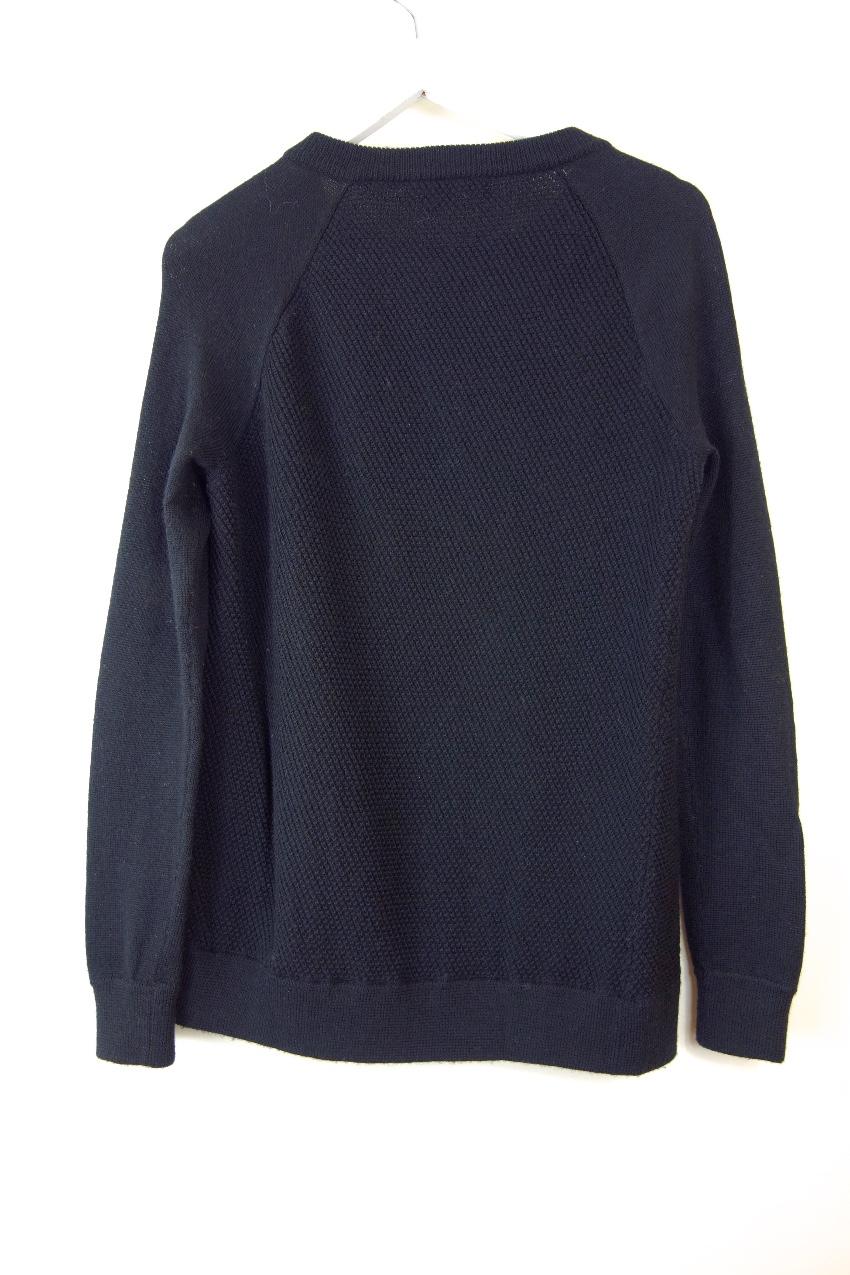 Vince Leather Trim Knit Jumper