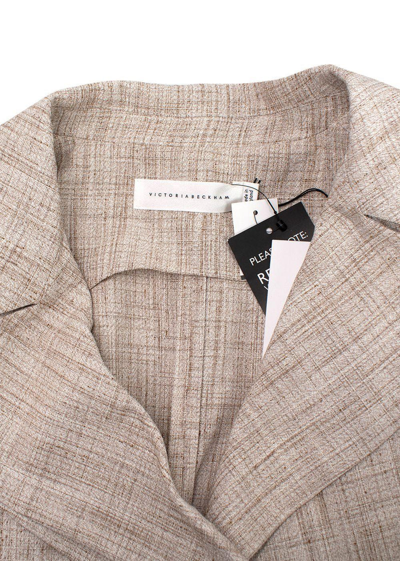 Victoria Beckham Beige Layered Vest