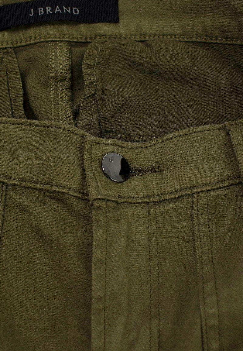 J Brand Khaki Arkin  Ankle Zip Trousers