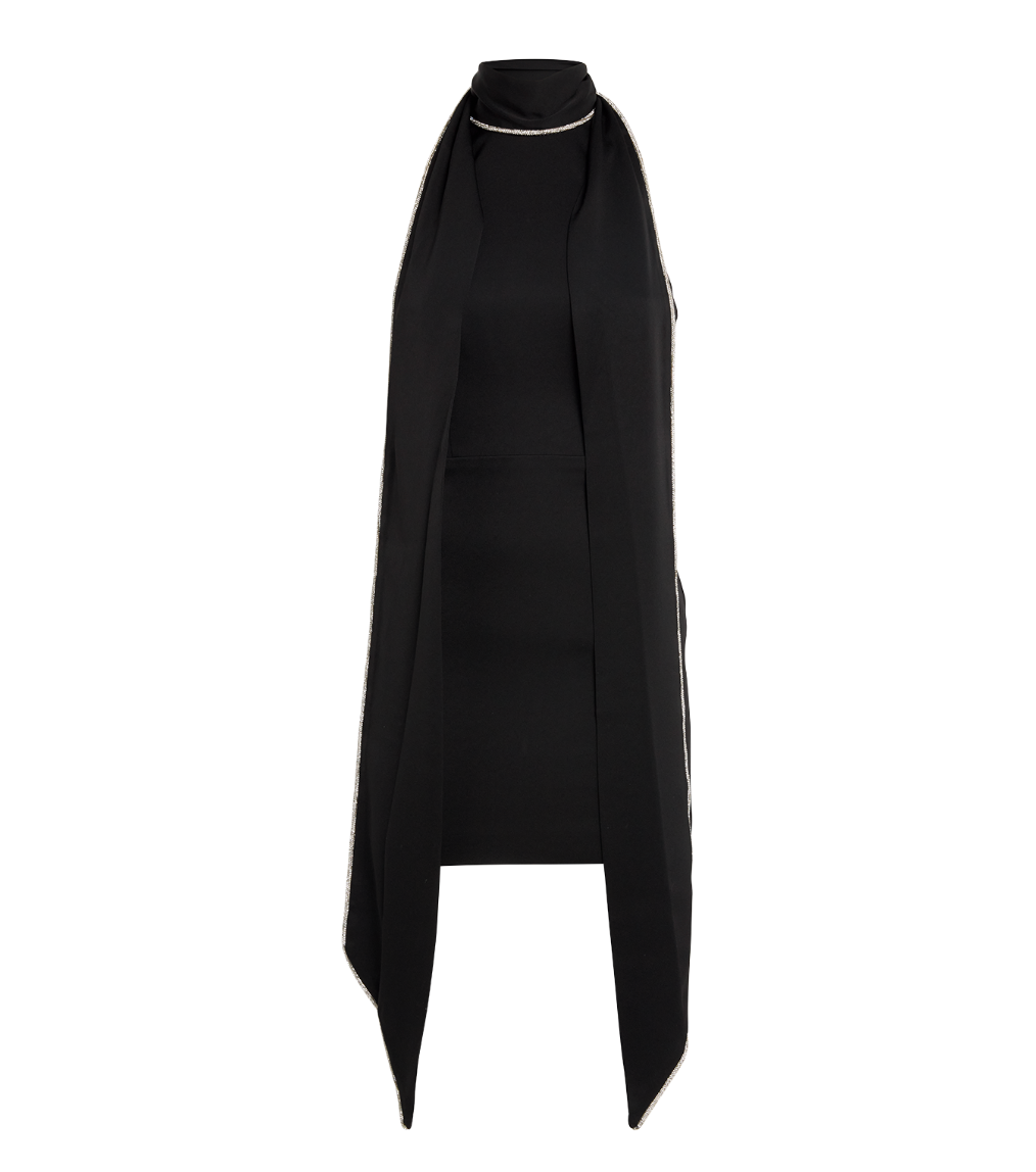 Alex Perry Embellished Scarf Mini Dress