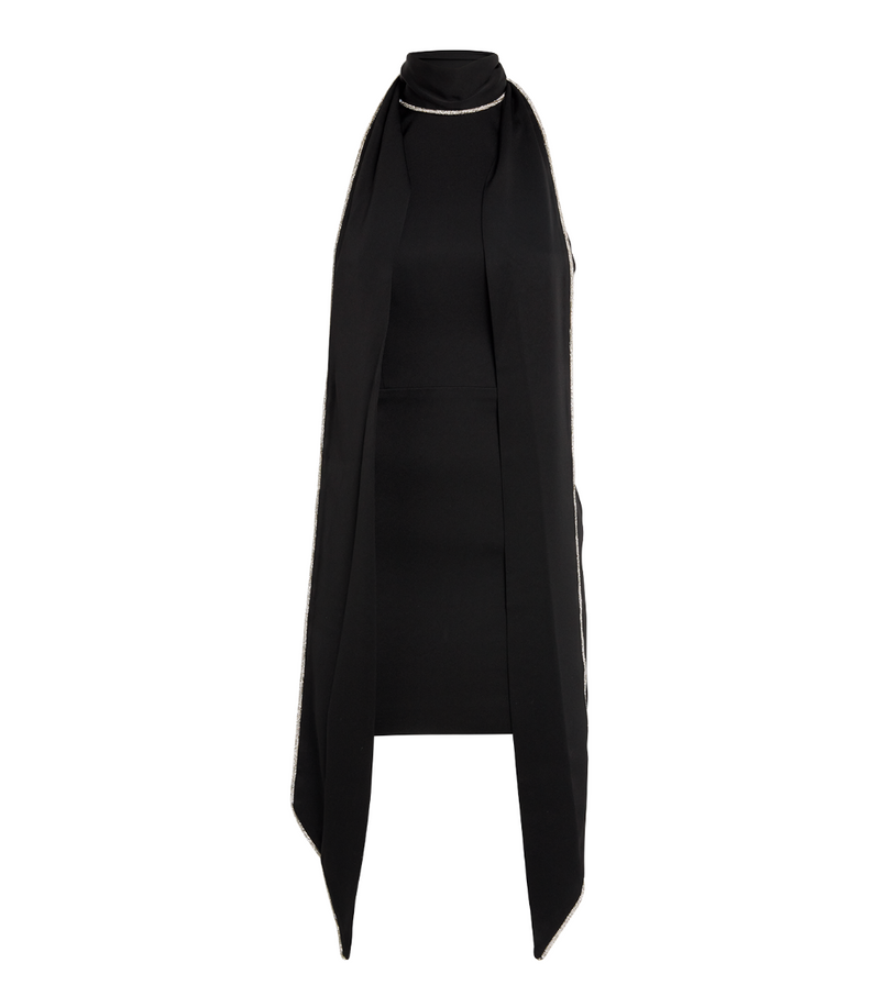 Alex Perry Embellished Scarf Mini Dress