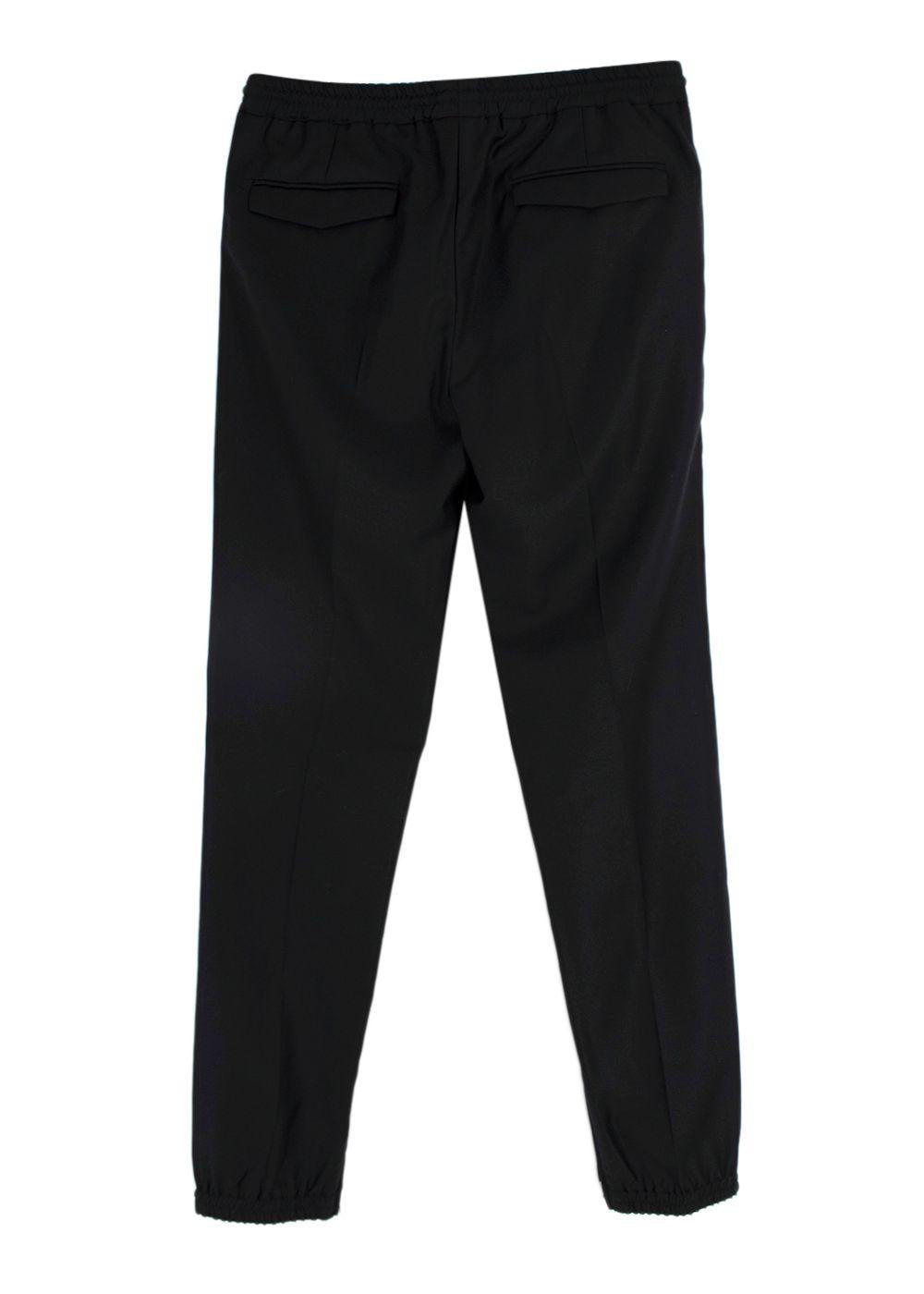Dior Homme Black Virgin Wool Joggers