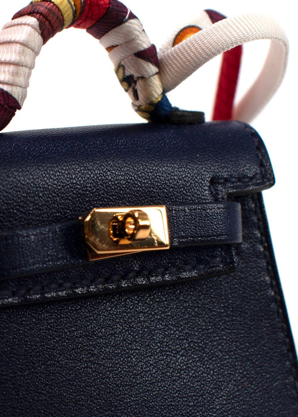 Hermes Tadelakt Micro Kelly Twilly Bag Charm