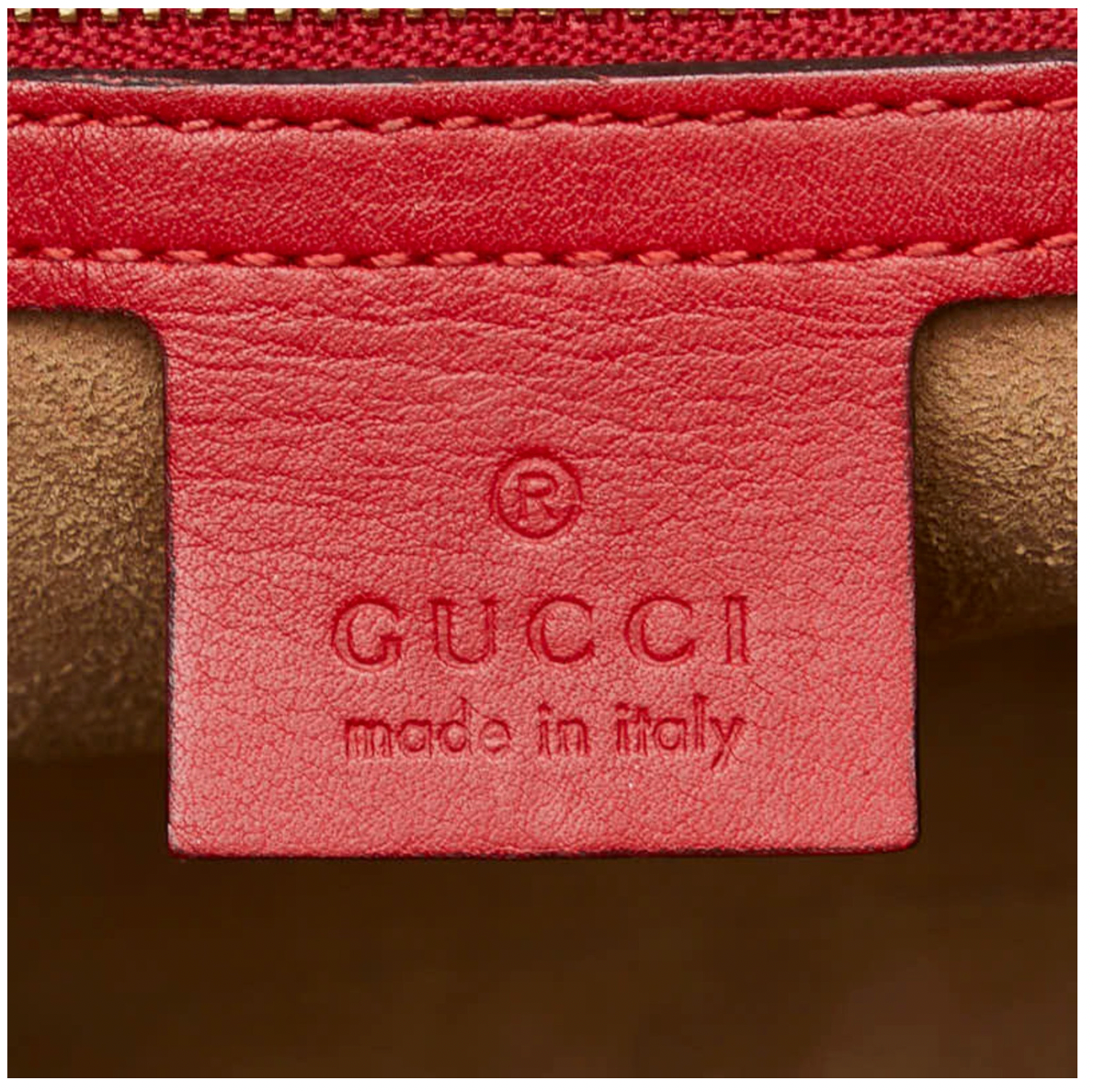 Gucci Supreme Coated Canvas And Leather Bag