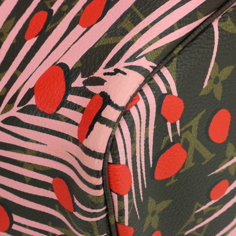 Monogram Jungle Dots Rose Ballerine Neverfull MM Bag