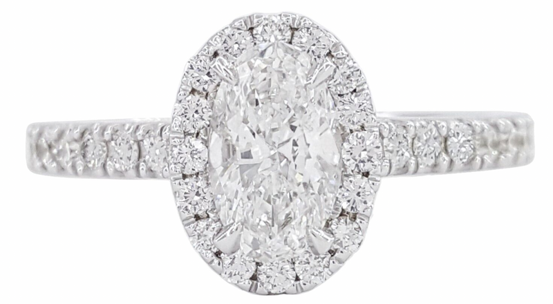 Verde 2ct IGI Certified Lab-grown Oval Cut Diamond Ring