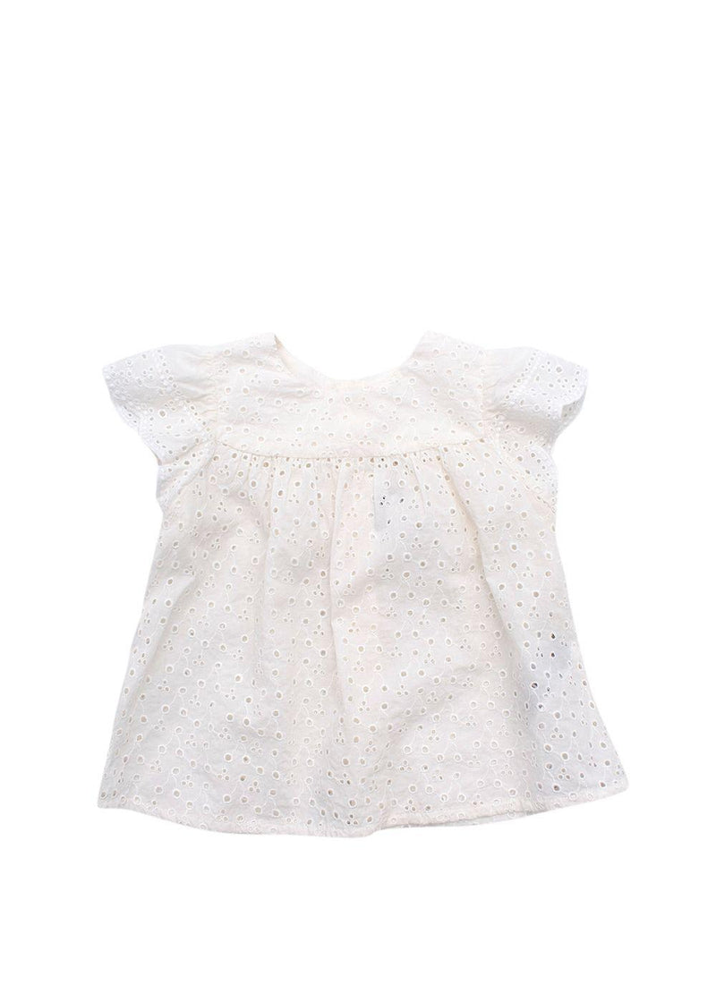 Bonpoint Kids White Lace Blouse