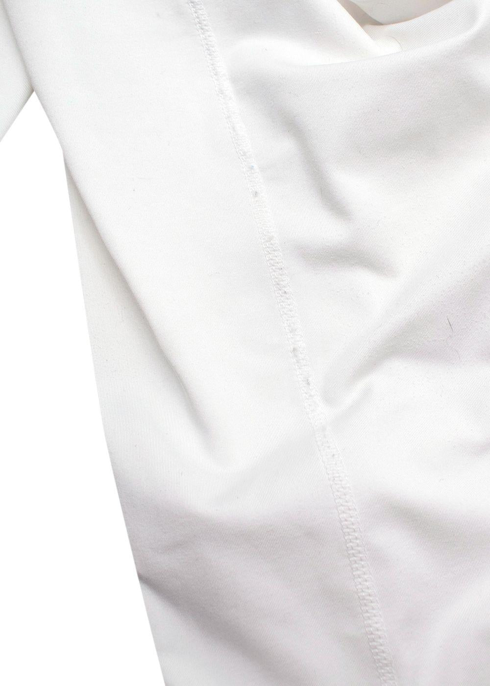 Bogner White Quarter Zip Logo Baselayer