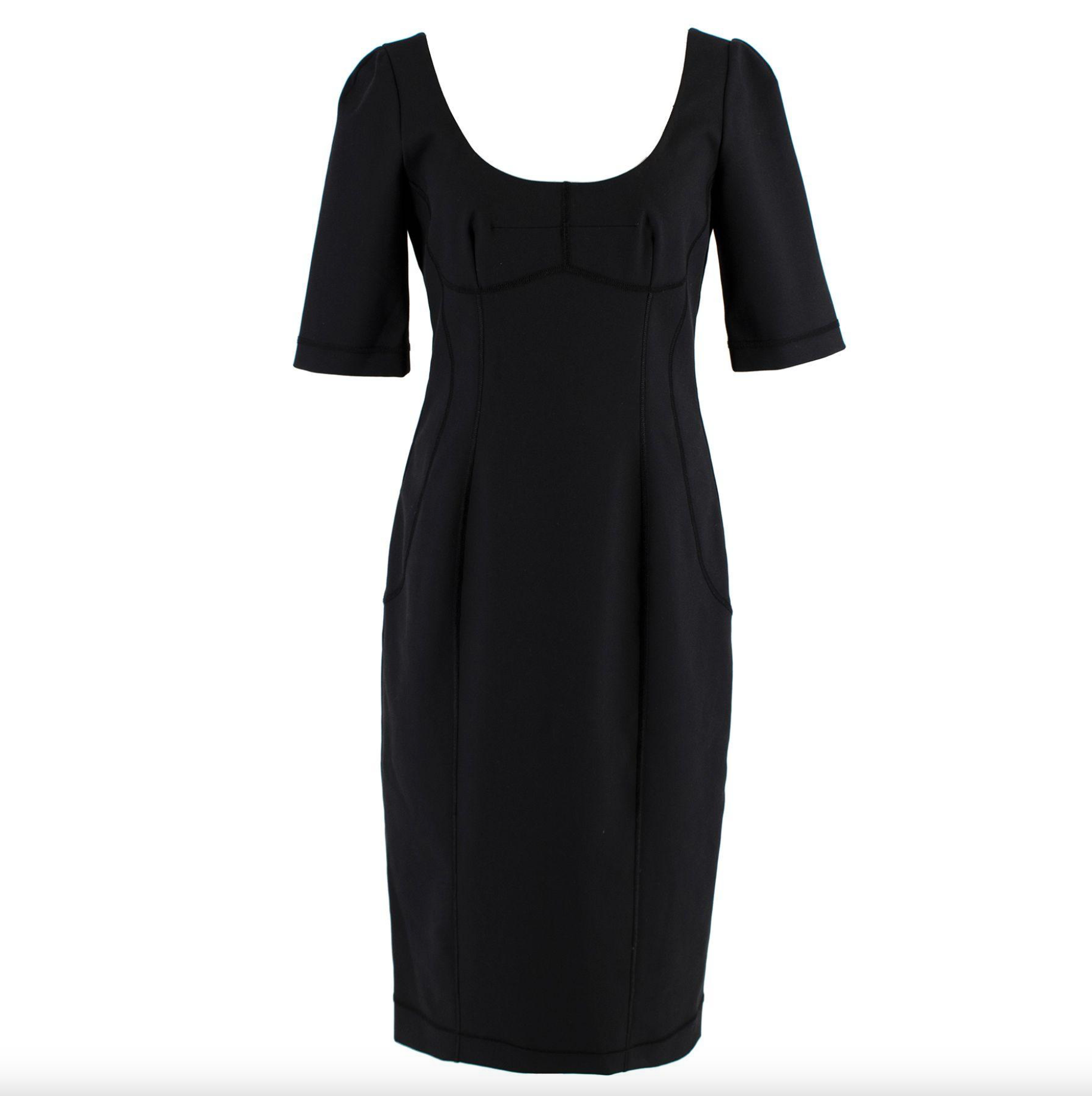 Dolce & Gabbana Nate Scoop-neck Stretch-cotton Dress