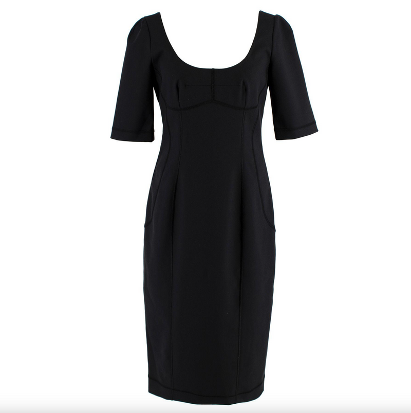 Dolce & Gabbana Nate Scoop-neck Stretch-cotton Dress