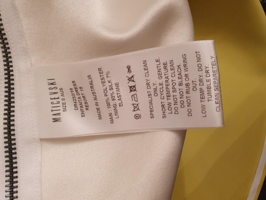 Maticevski Yellow Ruffled One Shoulder Mini Dress
