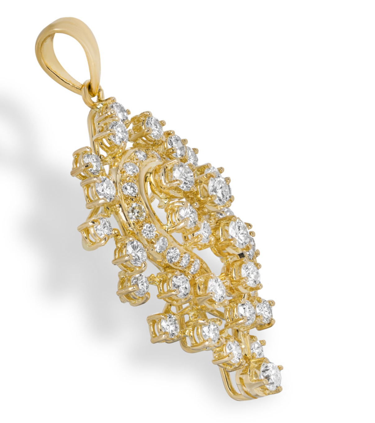 18kt Yellow Gold Diamond Pendant