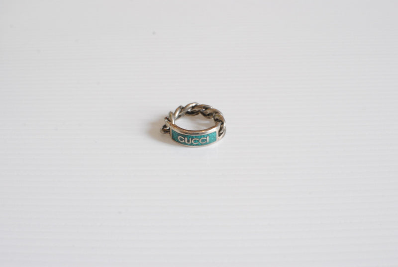 Gucci Silver Chain Link Ring