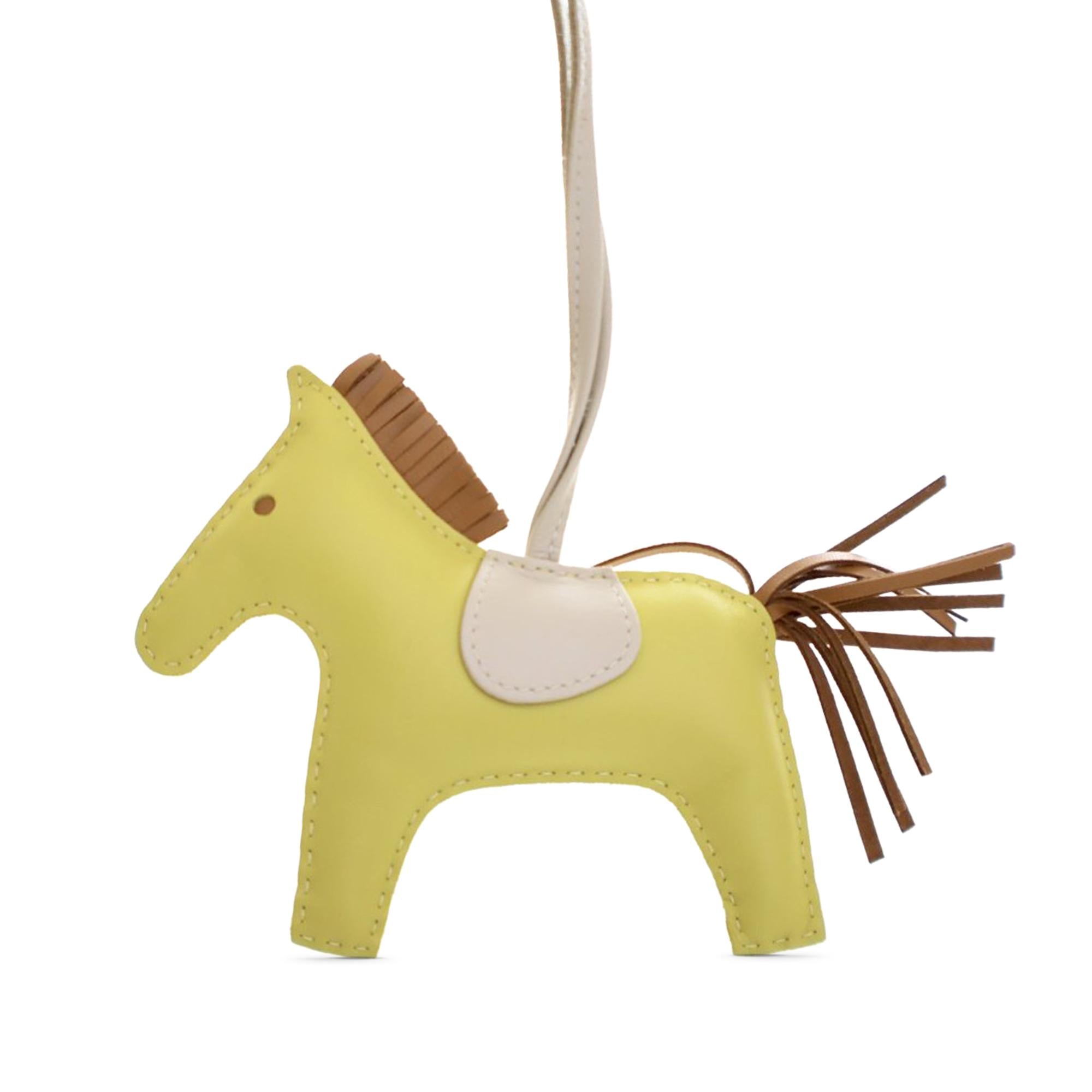 Hermes Milo Lambskin Grigri Rodeo Bag Charm MM