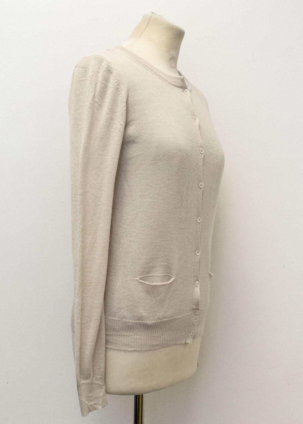 Patrizia Pepe Beige Cardigan with sewn in cami