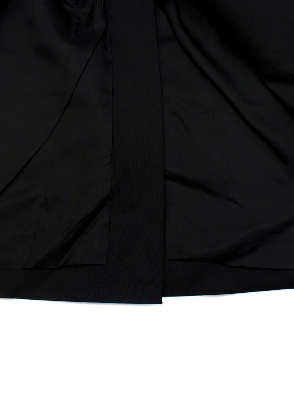 Black Longline Single-Breasted Blazer / Jacket