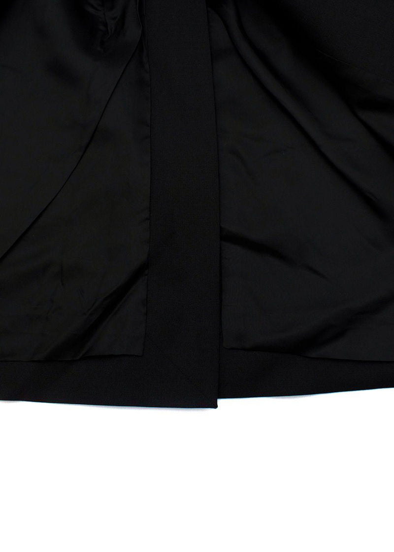 Black Longline Single-Breasted Blazer / Jacket