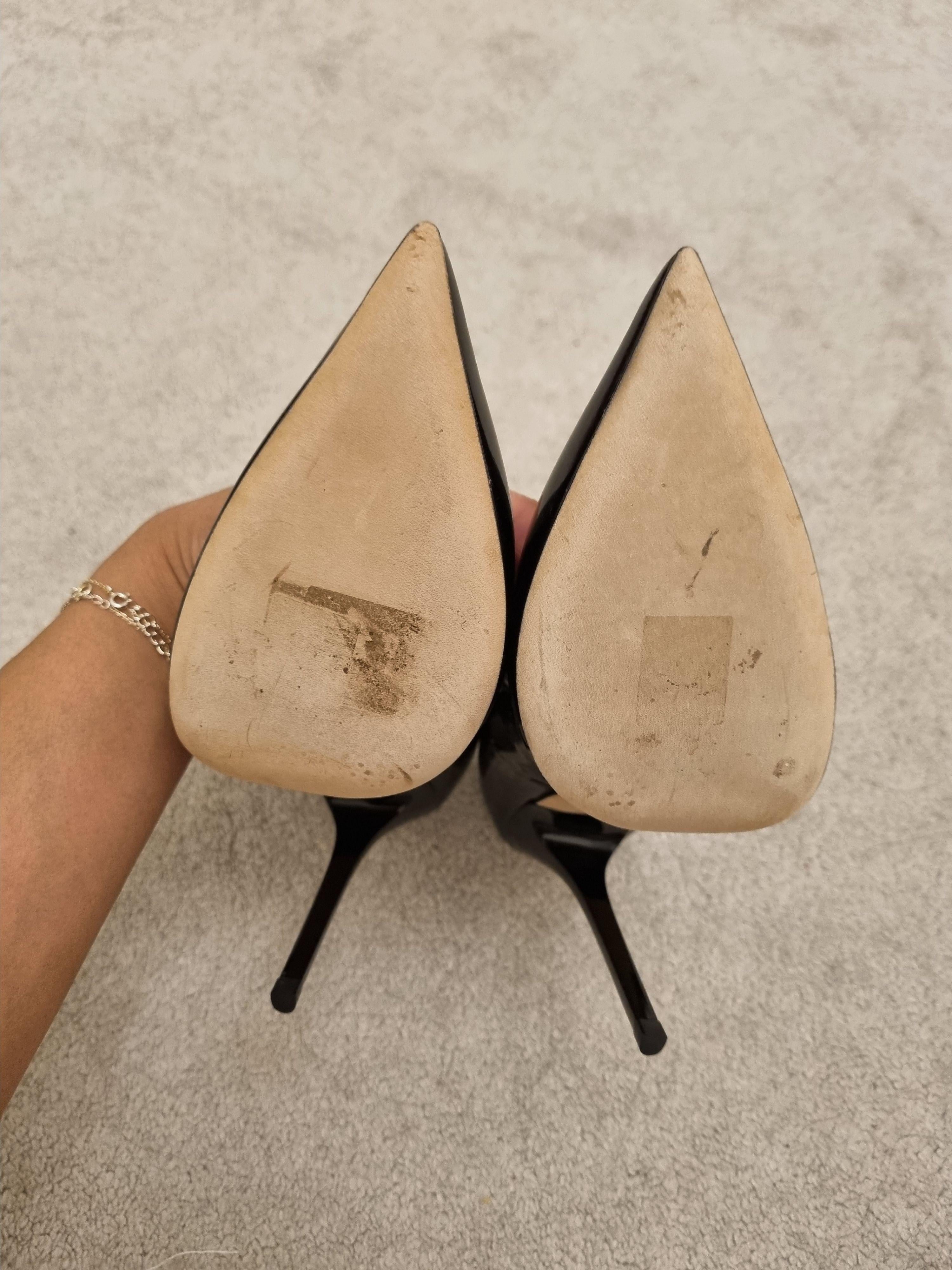 Jimmy Choo Black Patent Leather Stiletto Heel