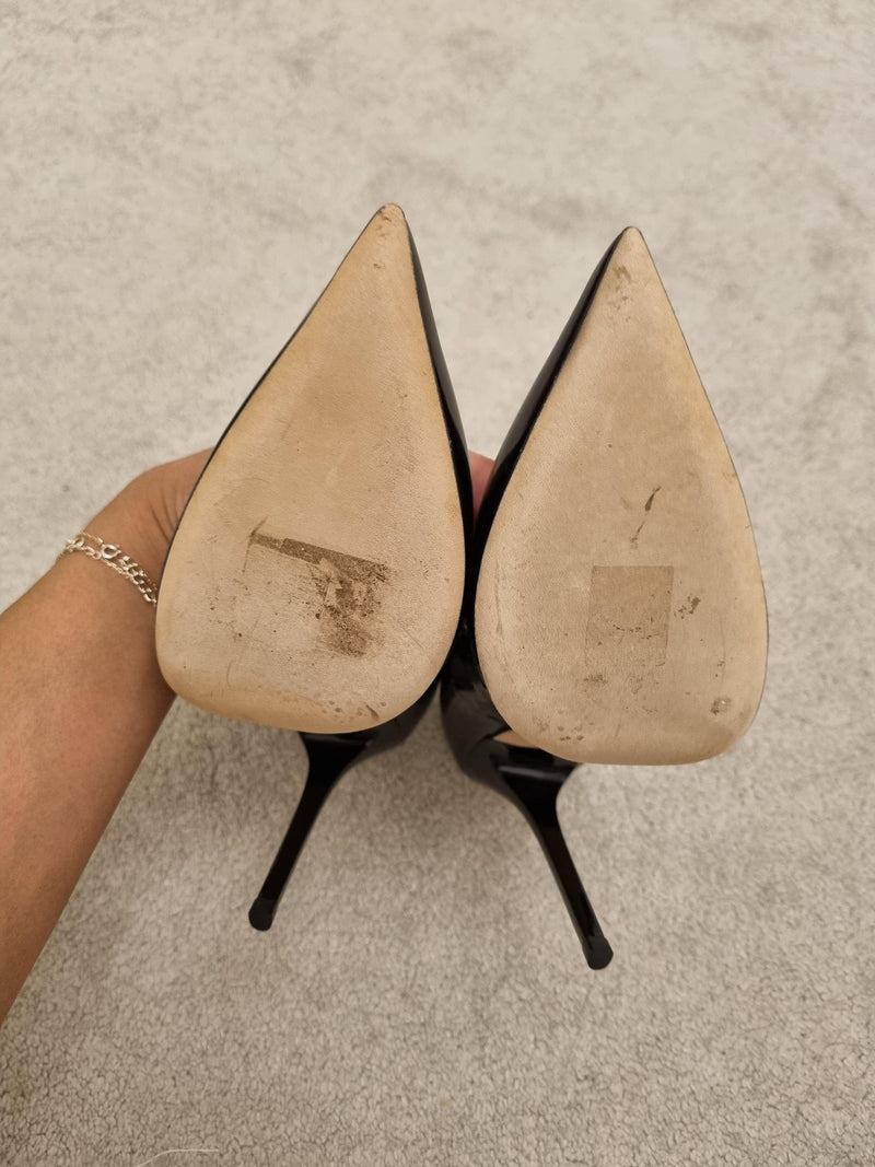 Jimmy Choo Black Patent Leather Stiletto Heel