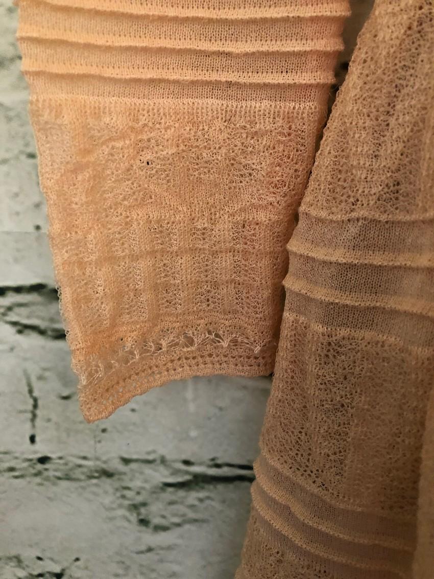 Missoni Peach Crochet Knit Dress