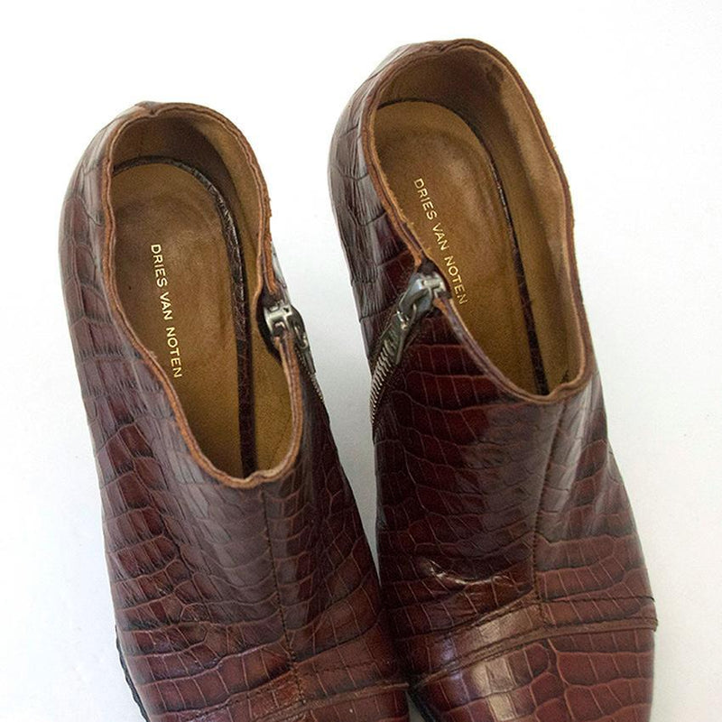 Dries van Noten brown booties