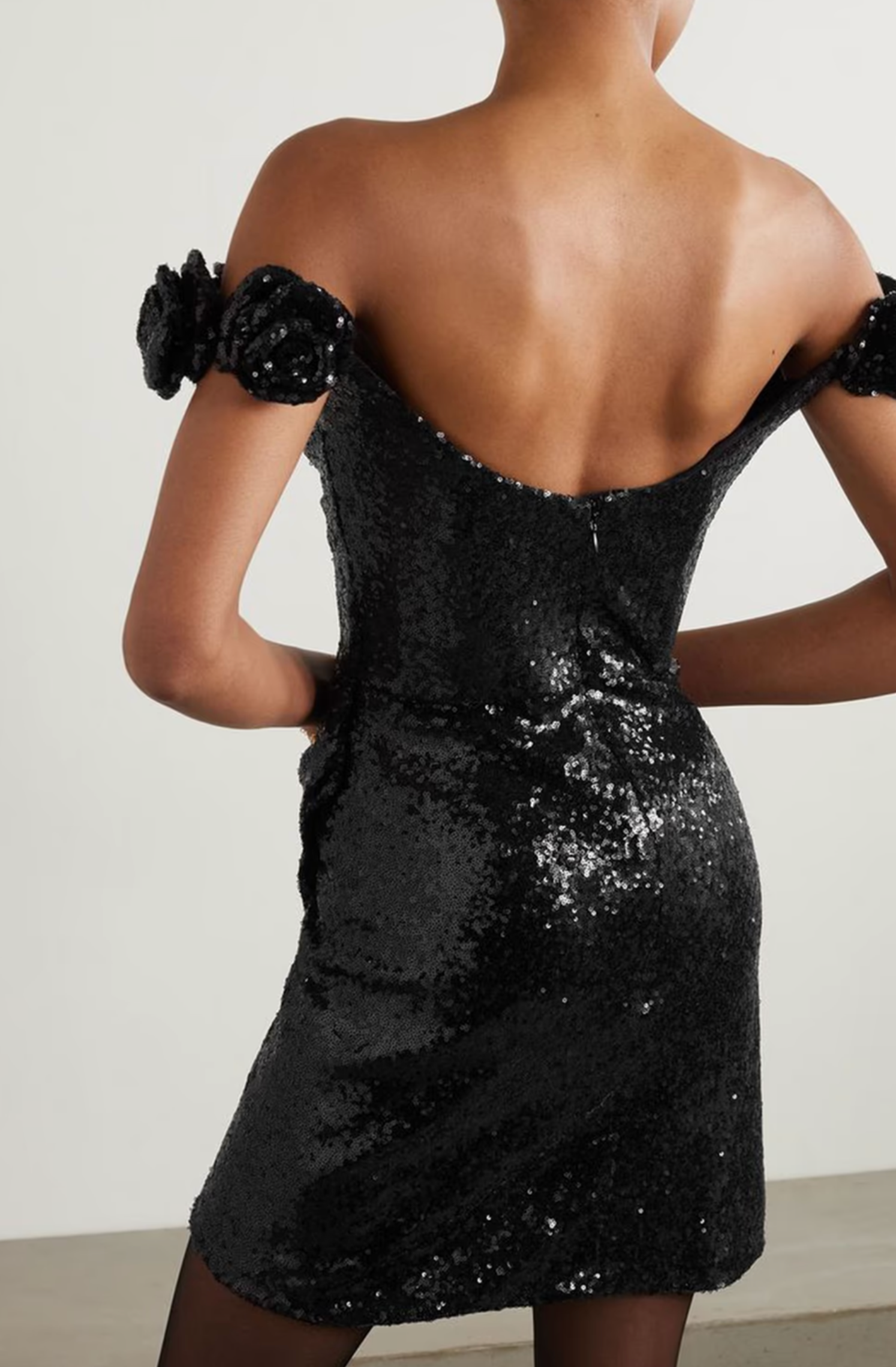Costarellos  Sequin-Embellished Vespera Mini Dress