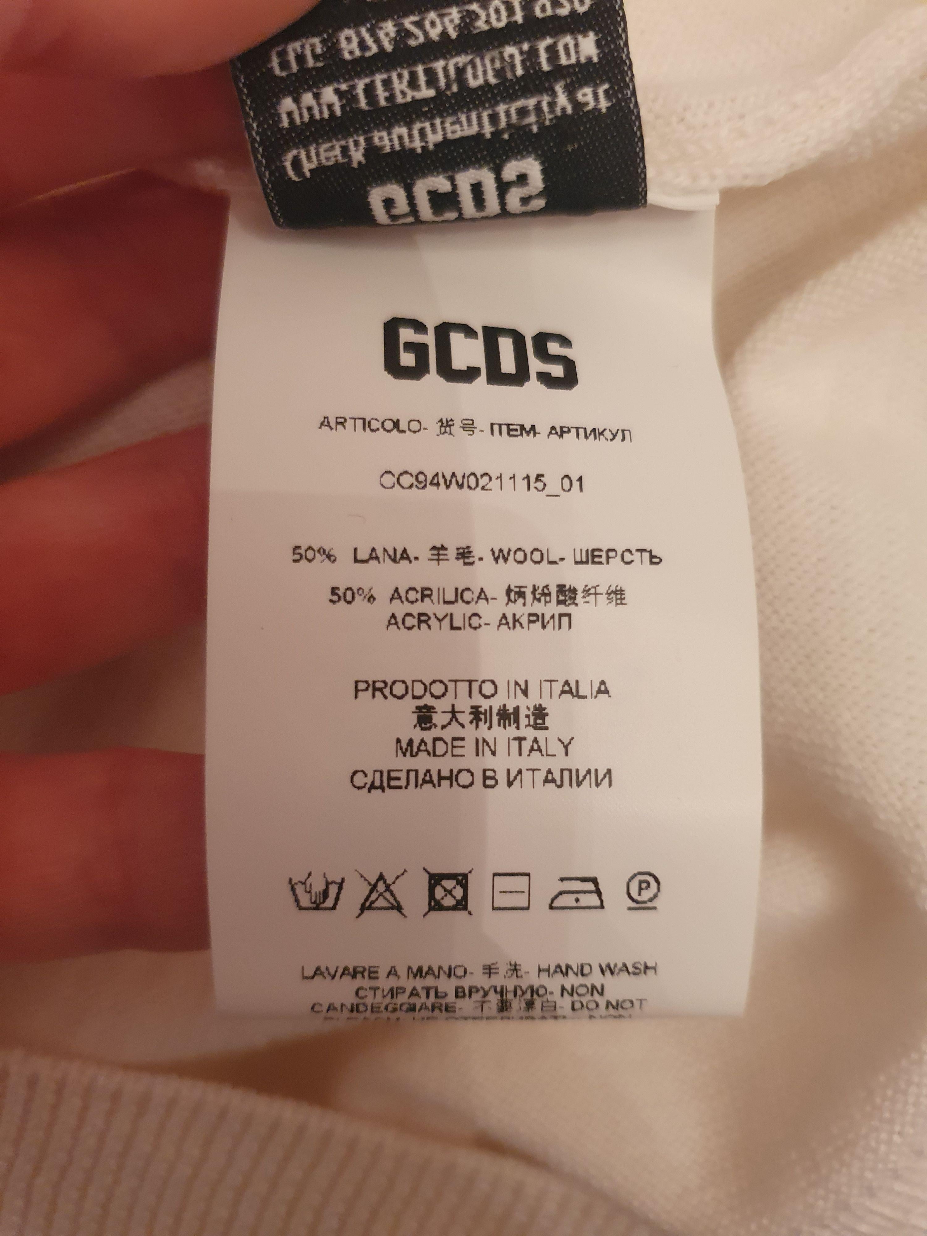 White Wool Blend Embroidered Jumper